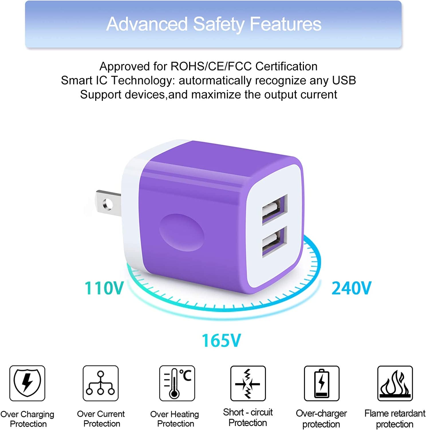 USB C Wall Charger Fast for Samsung Galaxy S23 S23 Ultra S23+ S22 S21+ S21 Fe/Plus/Ultra S20 5G Note 22/20 Ultra/20 S10E A52 A72 A51 A71 A14 A11 A20,2.1A Dual Charging Block Cube 6Ft USB Type C Cable  Shenzhen Putuo Technology Co., Ltd   