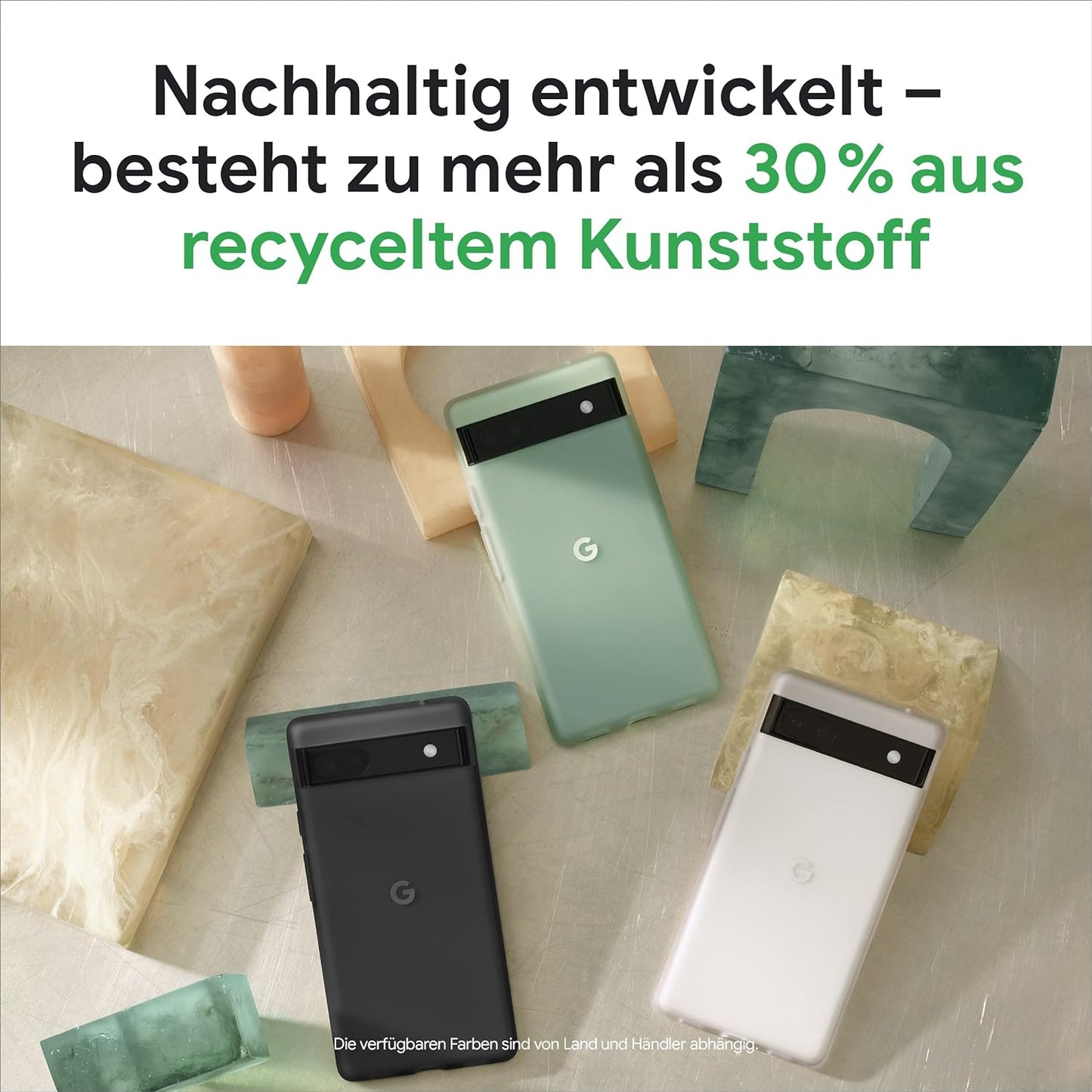 Google Pixel 6A - Protective Phone Case - Charcoal  Google   