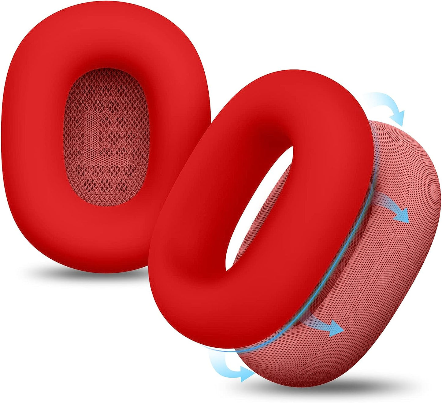 Linsaner Case Compatible for Airpods Max Earpads, Earcup Cover Protector, Silicone Earphone Protective Earpad Cover Accessories for Airpod Max Headphones Ear Pads, White  Linsaner Red  