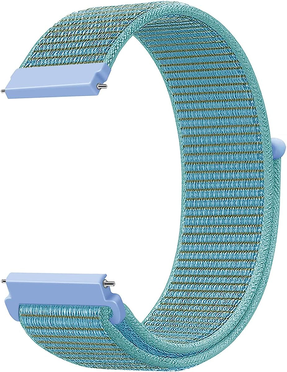 20Mm Quick Release Watch Band Nylon Strap for Samsung Galaxy Watch 5 4 3 40Mm 41Mm 42Mm 44Mm 45Mm 46Mm Nylon Breathable Sport Strap Wristband Replacement Bracelet for Amazfit Bip U Pro/Gts/Gts 2 3 4  DMVEIMAL Chrysanthemum blue  