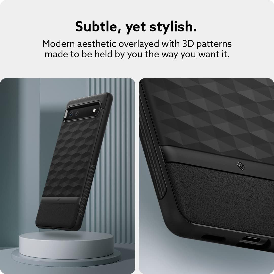 Caseology Parallax Compatible with Google Pixel 6A Case 5G (2022) - Matte Black  Spigen   