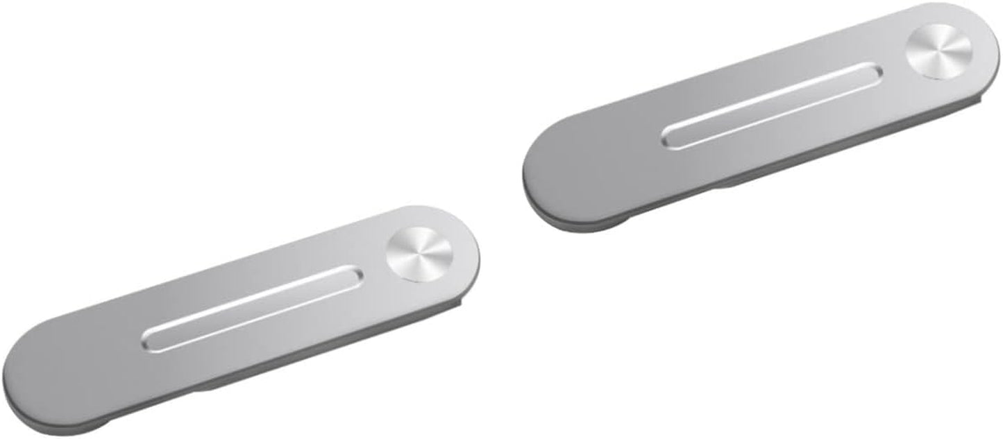 UKCOCO Mobile Phone Holder Stand for Laptop Collapsible Laptop Stand Laptop Mobile Stand Phone Holder for Laptop Computer Phone Stand Magnetic Phone Bracket Magnetic Cell Phone Mount Fold  UKCOCO Silverx2pcs 12×3cmx2pcs 