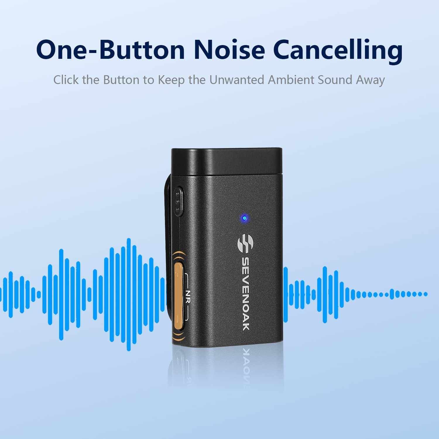 Sevenoak Wireless Lavalier Microphone with 3 Plugs for Camera/Iphone/Usb-C Smartphone,Noise Cancelling Mini Wireless Lapel Microphone with for Youtube/Vlog/Live Streaming(Skm-W1 Pro)  Sevenoak   