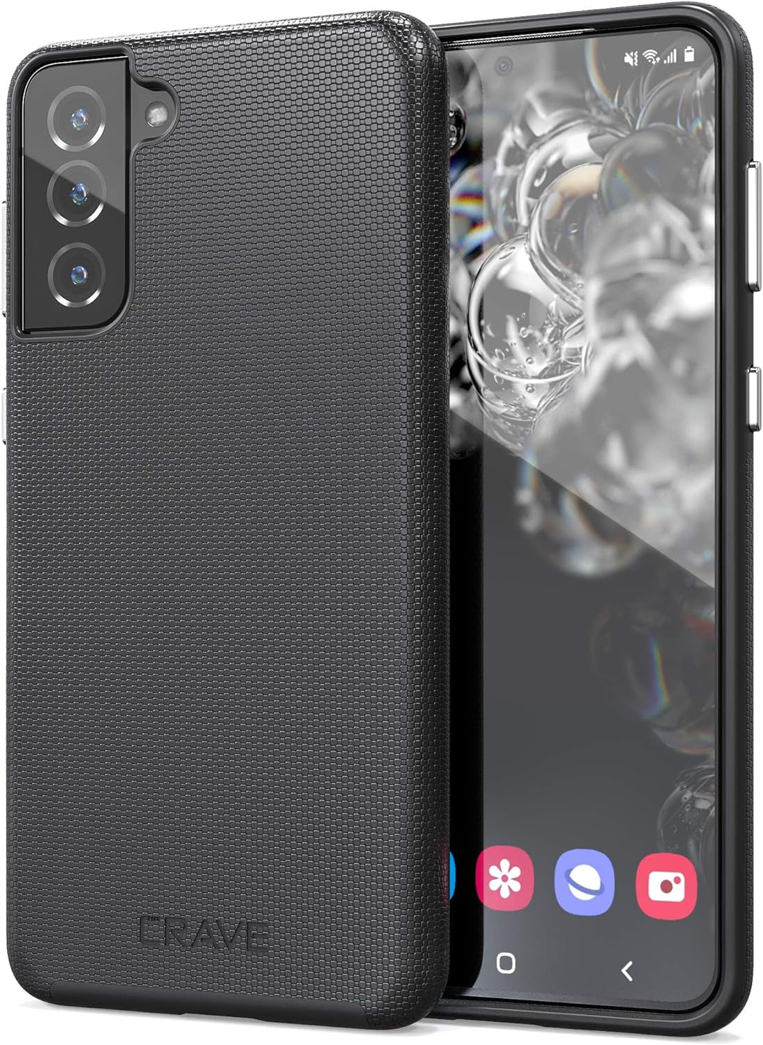 Crave Dual Guard for Galaxy S21+ Case, Shockproof Protection Dual Layer Case for Samsung Galaxy S21 Plus, S21+ 5G (6.7 Inch) - Navy  Crave Black  