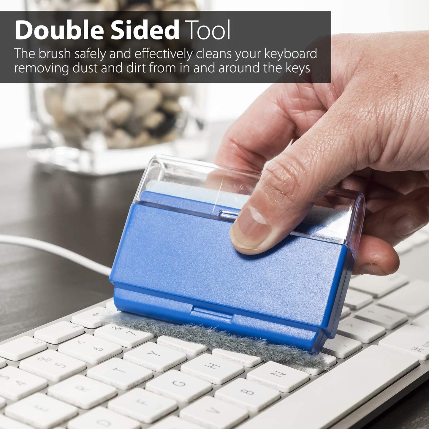 Greatshield Universal Screen Cleaning Kit, Microfiber Cloth + 2 Sided Brush + Non-Streak Solution Spray [For TV, Laptops, PC Monitors, Smartphones, Tablets, Camera, Keyboard and Other Electronics]  GreatShield   