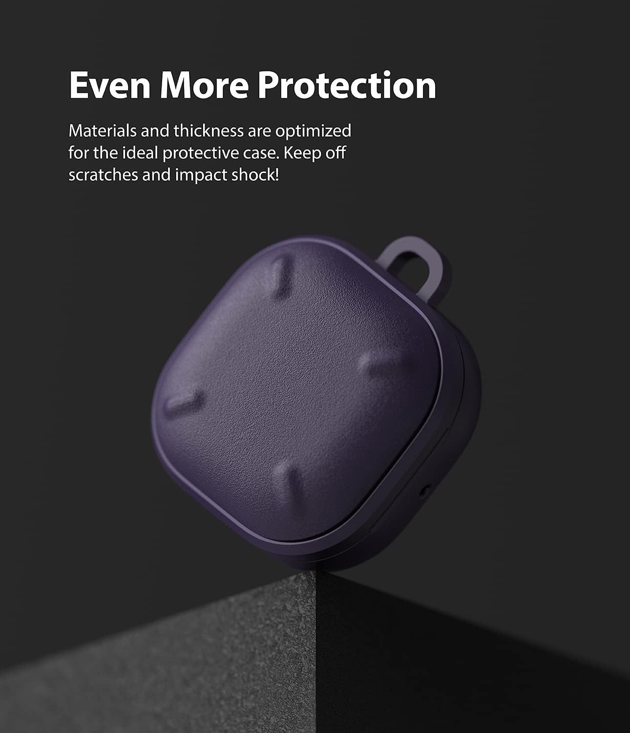 Ringke Onyx [Anti-Fingerprint Technology] Compatible with Samsung Galaxy Buds 2 Pro Case, Galaxy Buds 2, Galaxy Buds Pro, and Galaxy Buds Live, Rugged Shockproof Cover for Galaxy Buds2 Pro - Purple  Rearth   