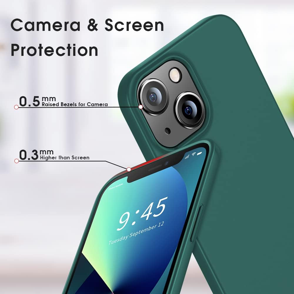 X-Level Compatible Iphone 13 Mini Case Slim Fit Ultra-Thin [Guardian Series] Soft TPU Matte Finish Coating Phone Cases Lightweight Back Cover for Iphone 13 Mini with Comfortable Grip (2021)-Green  Pipilu   