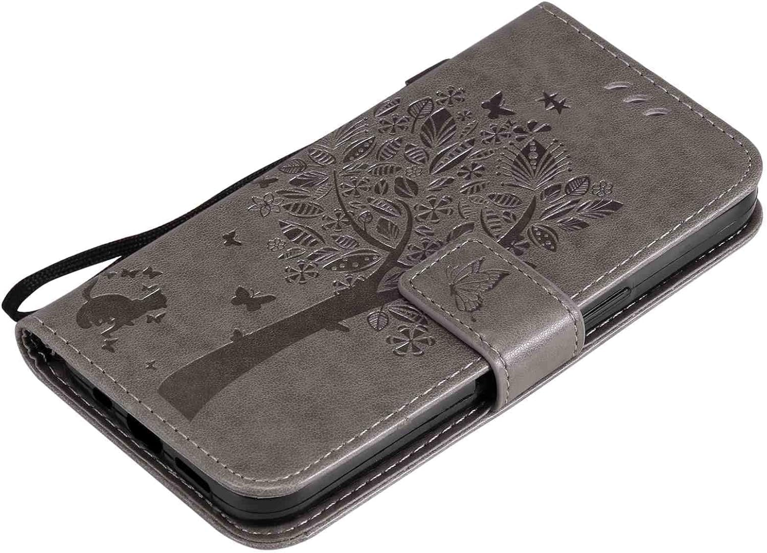 Fansipro Phone Cover Wallet Folio Case for LG G7 THINQ, Premium PU Leather Slim Fit Cover for G7 THINQ, 2 Card Slots, Exactly Fit, Gray  Fansipro   