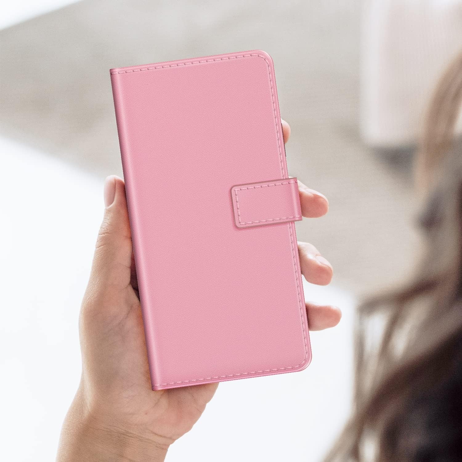 For LG V30 Case, Premium Magnetic PU Leather Cover with Card Holder and Kickstand, Fashion Flip Case for LG V30+ 6 Inches  MILEGAO   