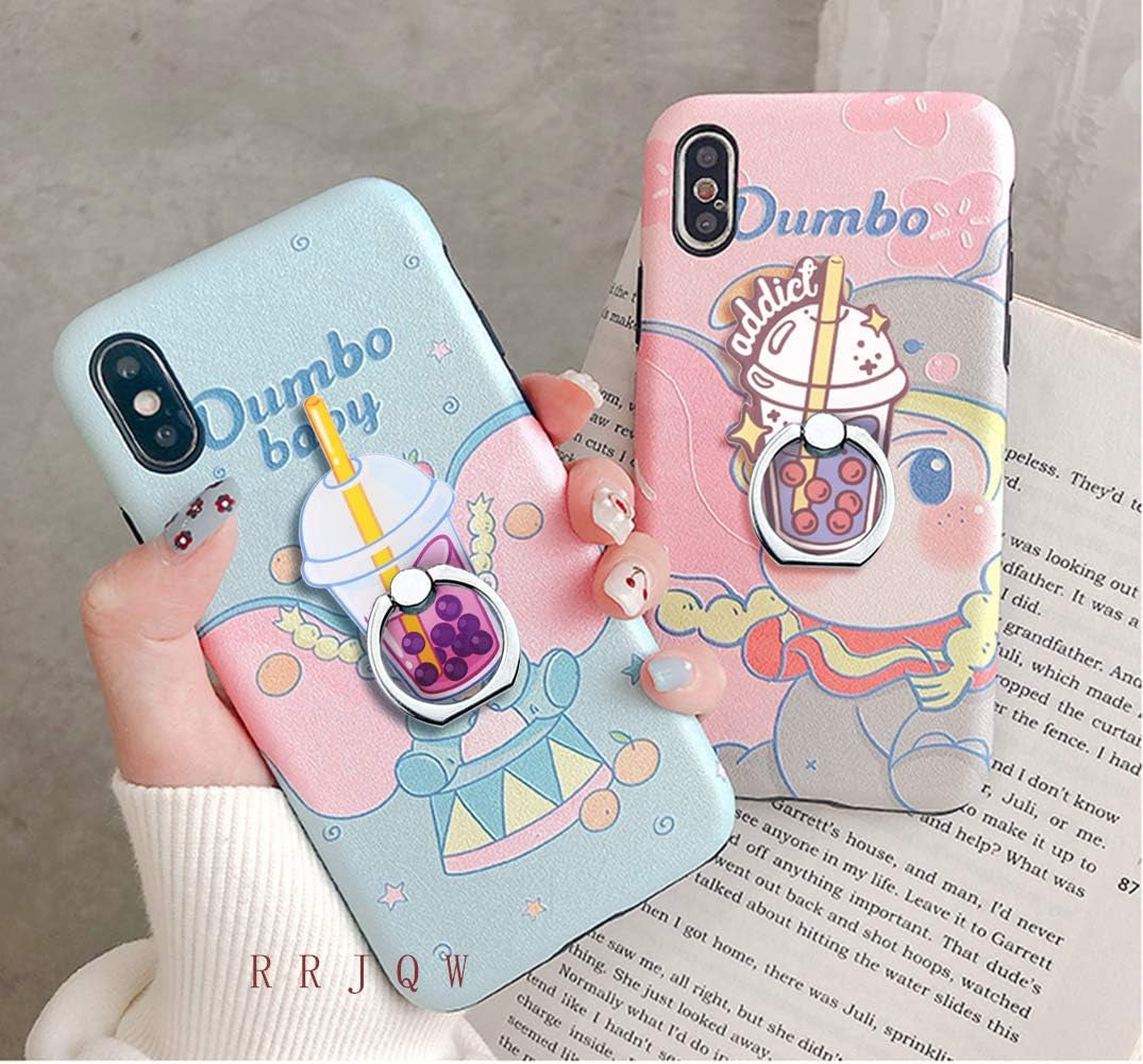 Phone Ring Holder Stand,Boba Phone Ring Stand Holder 360 Rotation Finger Ring Grip Stand for Cellphones,Smartphones and Tablets (3 Pack Boba Milk Tea Phone Ring Stand)  RRJQW   