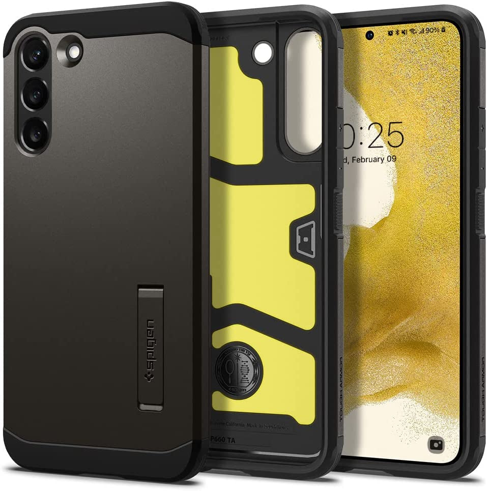 Spigen Tough Armor Designed for Galaxy S22 plus Case (2022) - Gunmetal  Spigen   