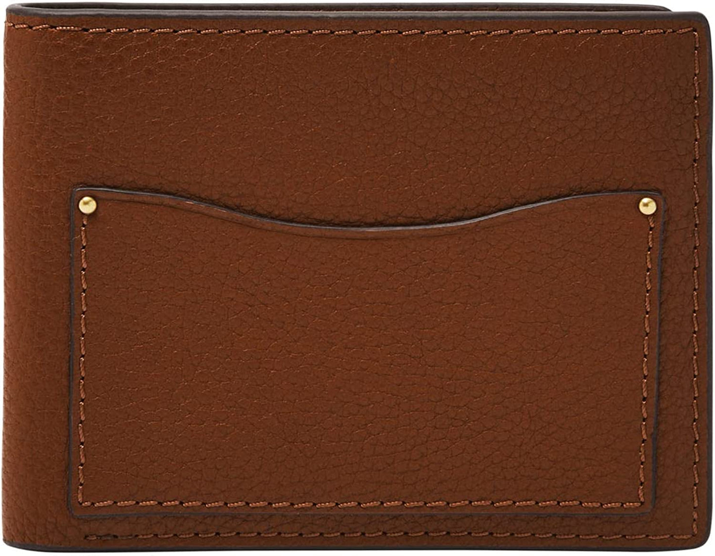 Fossil Men'S Leather Slim Minimalist Bifold Front Pocket Wallet  Fossil Anderson Brown  