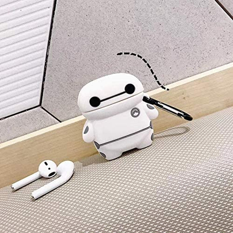 ZAHIUS Silicone Case Compatible for Apple Airpods 1&2 Funny Cover[3D Cartoon Pattern][Designed for Kids Girl and Boys](Baymax)  ZAHIUS Direct   