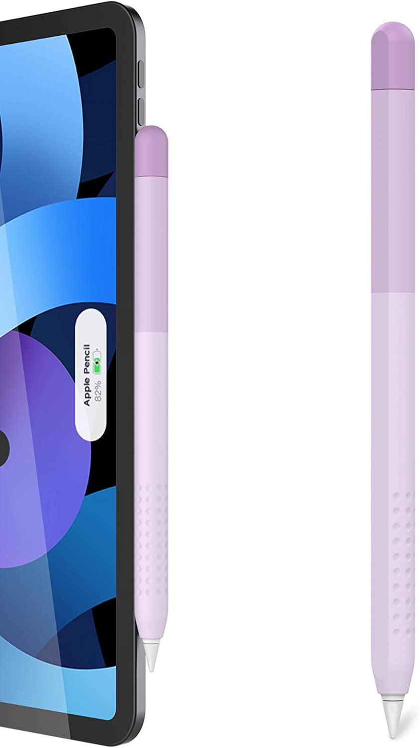 Delidigi Pencil Case Compatible with Apple Pencil 2Nd Generation Case, Gradient Color Case Sleeve Silicone Cover Accessories for Apple Pencil 2Nd Gen(Gradient Pink)  Delidigi Lavender  