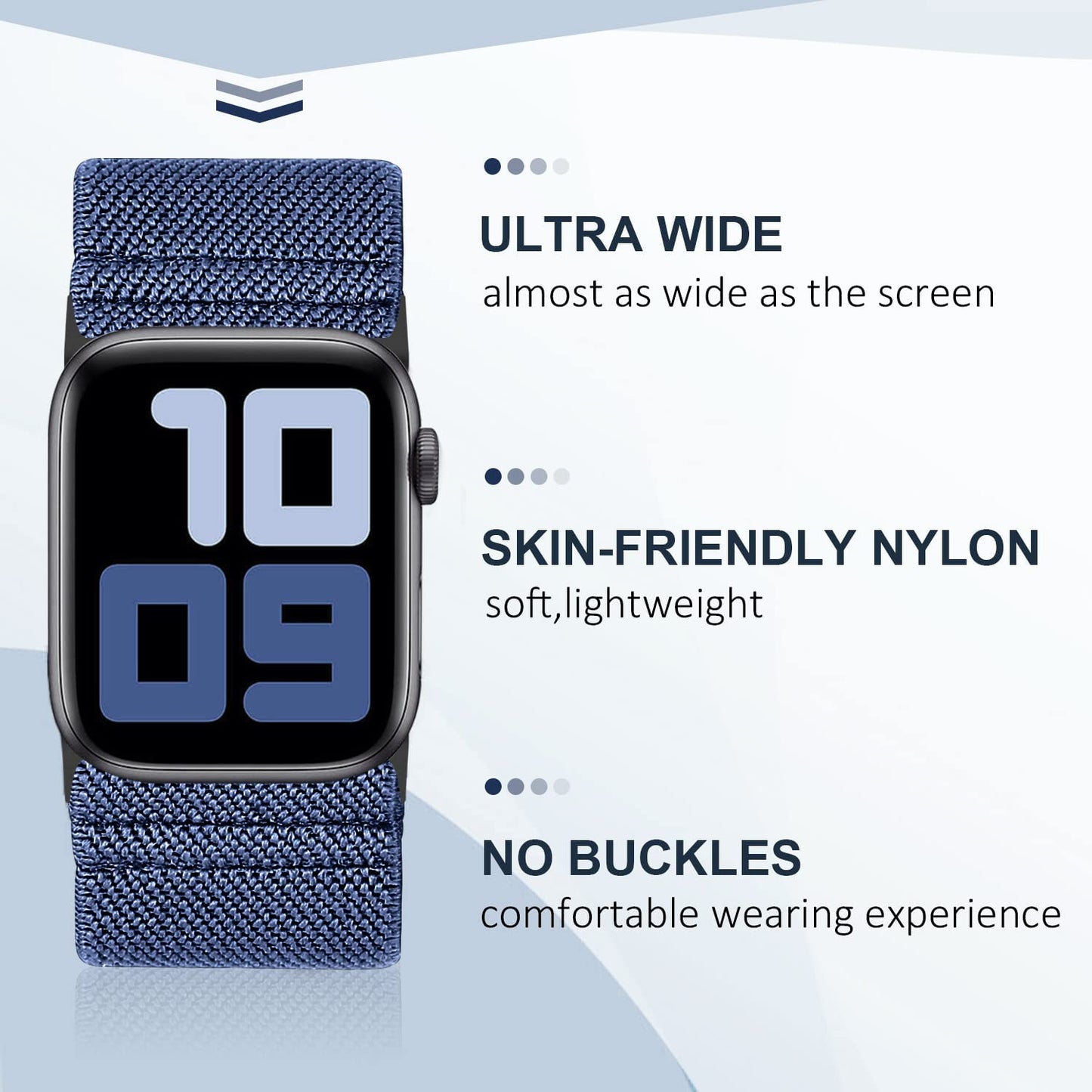 Ultra Wide Solo Loop Bands Compatible with Apple Watch Band 49Mm 38Mm 40Mm 41Mm 42Mm 44Mm 45Mm, Nylon Stretchy Braided Elastic Sport Women Men Strap for Iwatch Series Ultra 8 7 6 5 4 3 2 1 SE, 3 Packs  HPJK   