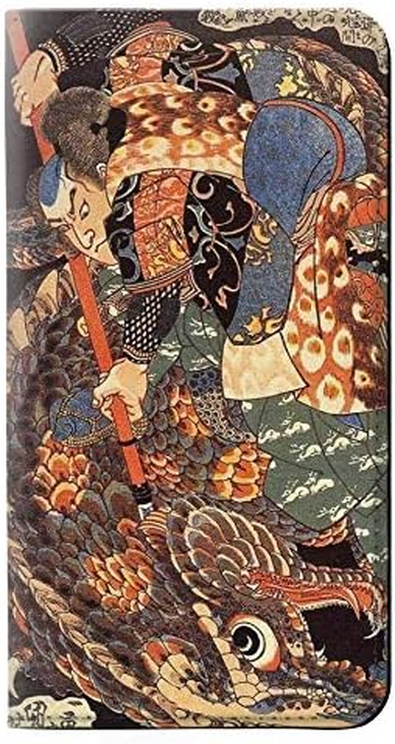 RW0914 Ronin Miyamoto Musashi PU Leather Flip Case Cover for LG V30, LG V30 Plus, LG V30S Thinq, LG V35, LG V35 Thinq  jjphonecase   