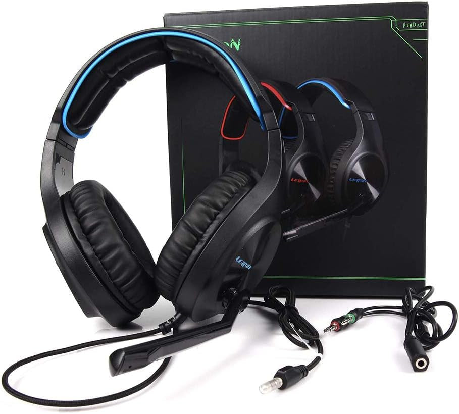 Docooler Gaming Headset Stereo Over-Ear Headphones with Adjustable Microphone for PC Laptop Smart Phone  Docooler   