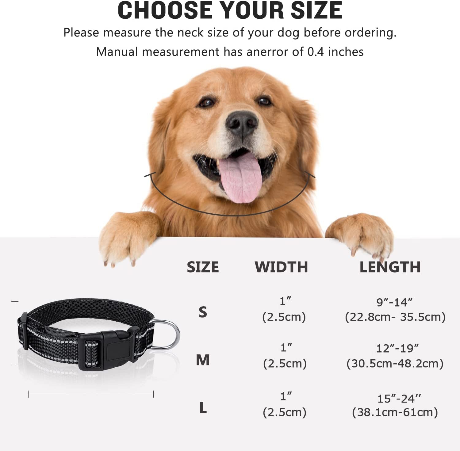 Reflective Airtag Dog Collar, Breathable Black Nylon Dog Collar with Airtag Holder, the Waterproof Dog Collar Airtag, Dog Tracking Collar, Adjustable Airtag Accessories Dog Collar for Medieum Dogs  Simket   