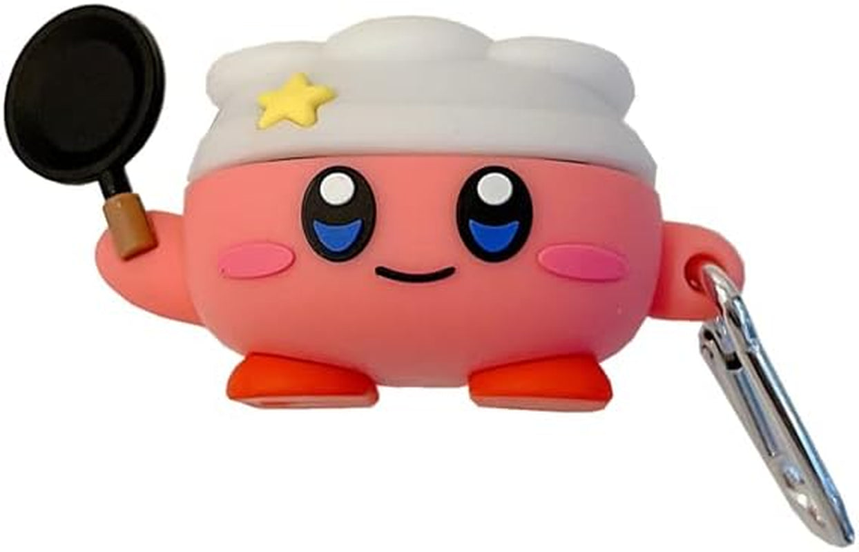 Case for Samsung Galaxy Buds2 Pro & Buds Live(2020)/Buds Pro(2021)/Buds 2 (2022) Charging Box,Cute Cartoons Kawaii Anime Fashion Animal Desig Protective Cover with Keychain (Black)  Angelcityus Cook  