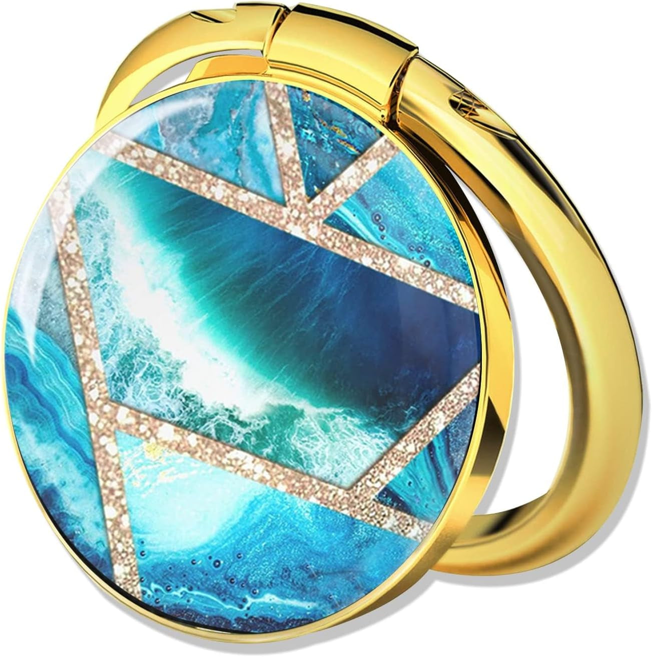 Phone Ring Holder Grip Stand - Marble Cell Phone Ring Finger Holder for Back of Phone Case, 360° Rotation Phone Kickstand Compatible with Most Phones  SUXILN-G   