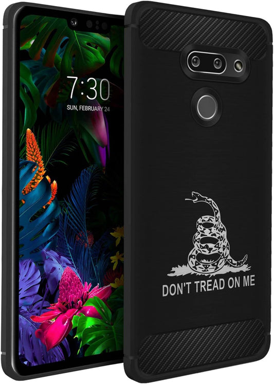 Casesondeck Case Compatible with LG G8 Thinq/Lg G8, Slim Precise Fit TPU Case, Scratch Protection and Unique Design (Don’T Tread on Me)  CasesonDeck   
