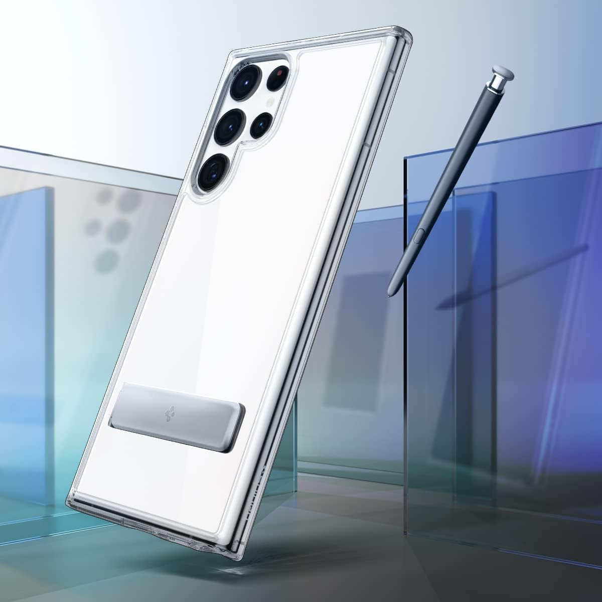 Spigen Ultra Hybrid S Designed for Galaxy S22 Ultra Case (2022) - Crystal Clear  Spigen   