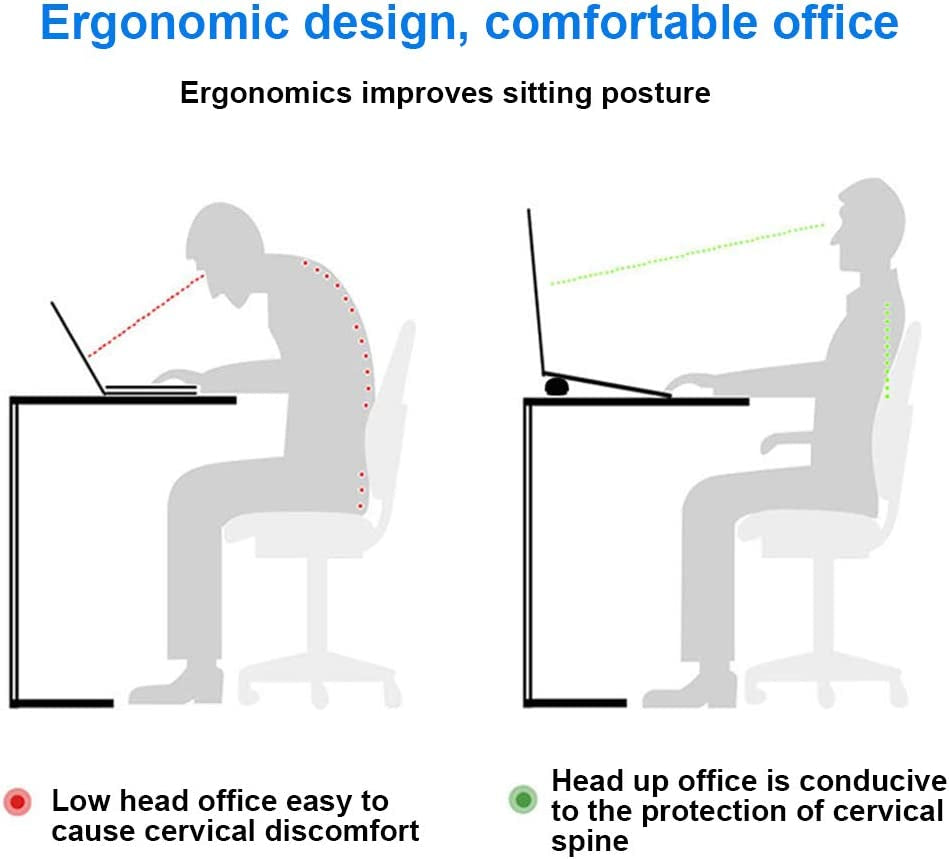 Saycker Laptop Cooling Stand, Portable Ergonomic Laptop Stand Small Magnetic Laptop Stand(Black)  Saycker   