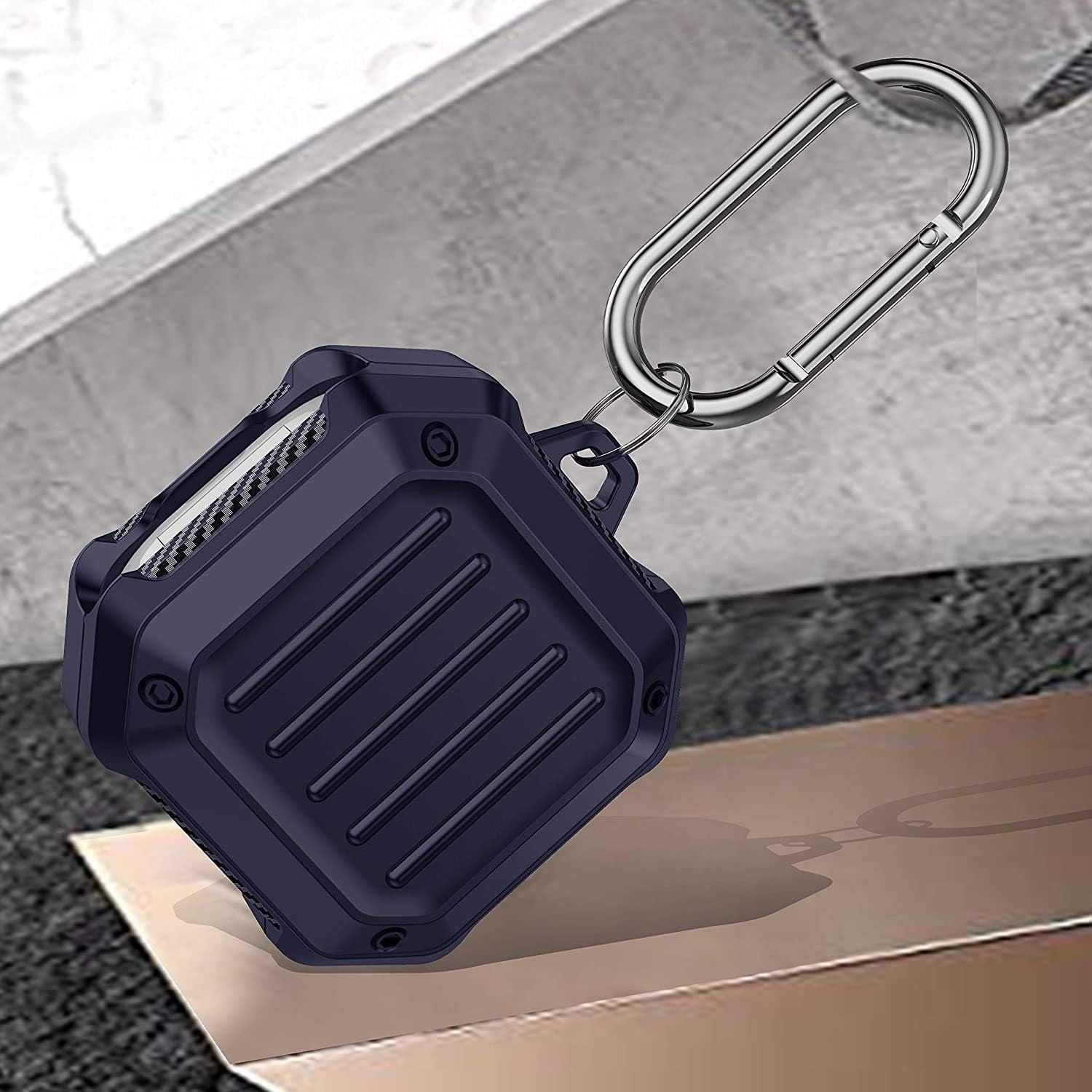 GMYLE Armor Case Compatible with Samsung Galaxy Buds Live 2020 / Galaxy Buds Pro 2021, Hard Shell Defender Bumper Protective Shockproof Earbuds Wireless Charging Case Cover Skin (Blue)  GMYLE   