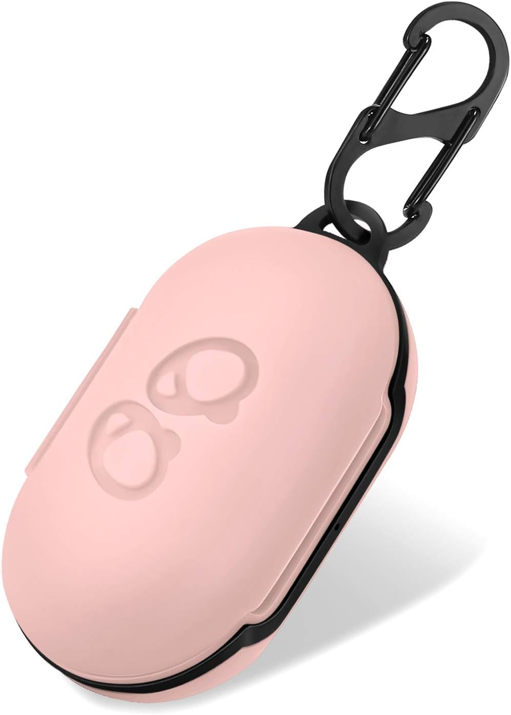 Lizhi Case for Samsung Galaxy Buds + plus (2020) / Galaxy Buds (2019), Galaxy Earbuds Silicone Skin Cover Shock-Absorbing Protective Case with Keychain, Hot Pink  LiZHi Light Pink Silicone 