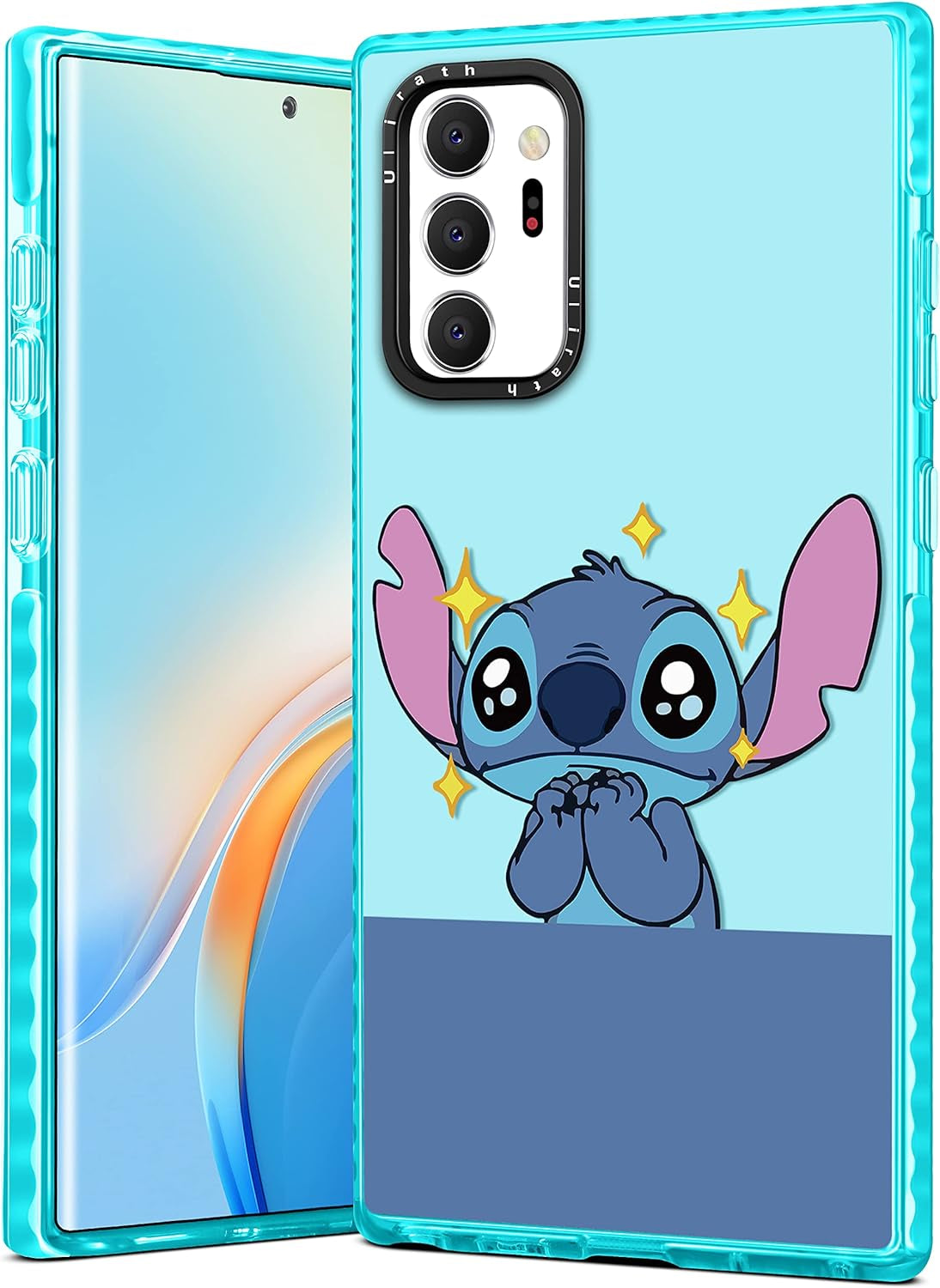Ulirath for Samsung Galaxy Note 20 Ultra 6.9" Case Cartoon Dont Touch My Phone Designer Pattern Cover Cool Funny for Girly Girls Kids Boys Bumper Soft Protective Phone Cases for Galaxy Note 20 Ultra  Ulirath For Samsung Galaxy Note 20 Ultra-Blue Stih  