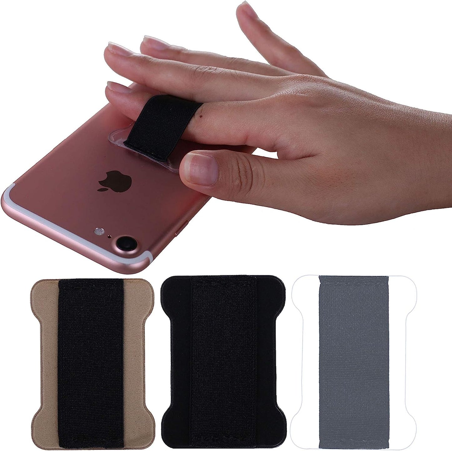 Cheap Sunday Cellphone Strap Holder for Back of Phone - Ultra Slim Universal Loopy Phone Grip Finger Strap Holder with Adhesive to Stick on (Black 2 Packs)  Cheap Sunday Gold  