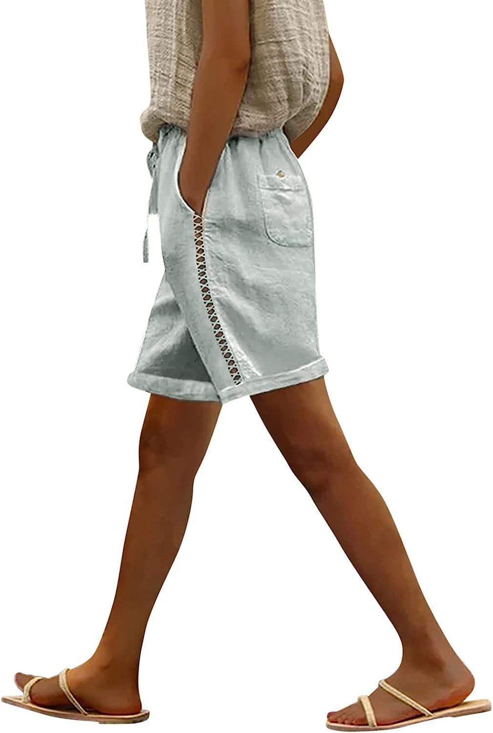 HSSDH Shorts for Women Beach, Women'S Casual Shorts Quick Dry Lightweight Summer Travel Beach Shorts for Women  HSSDH   