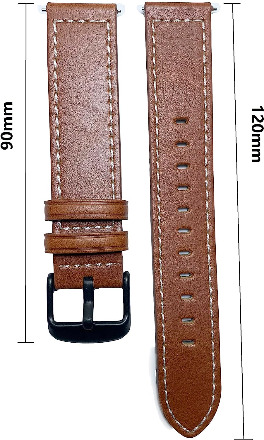 Anrir for Garmin Vivoactive 4S Bands, 18Mm Geniue Leather Watch Bands for Garmin Venu 2S/Forerunner 255S/255S Music/Vivomove 3S 39Mm Bands, Fossil Women'S Gen 6/5E 42Mm/Gen 4 Q Venture HR Bands-Brown  Anrir   