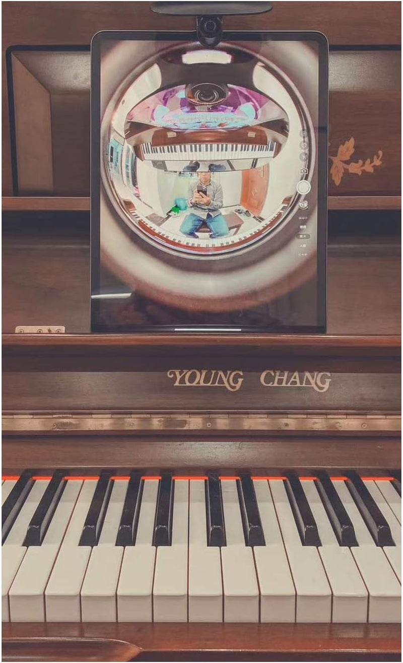 Piano Fish Eye Lens for Zoom Lessons Online Class Selfie Wide-Angle Overhead Camera Lens Iphone Android Universal Fisheye Lens Home School Teaching Tool (6Th Gen)  JJMG   