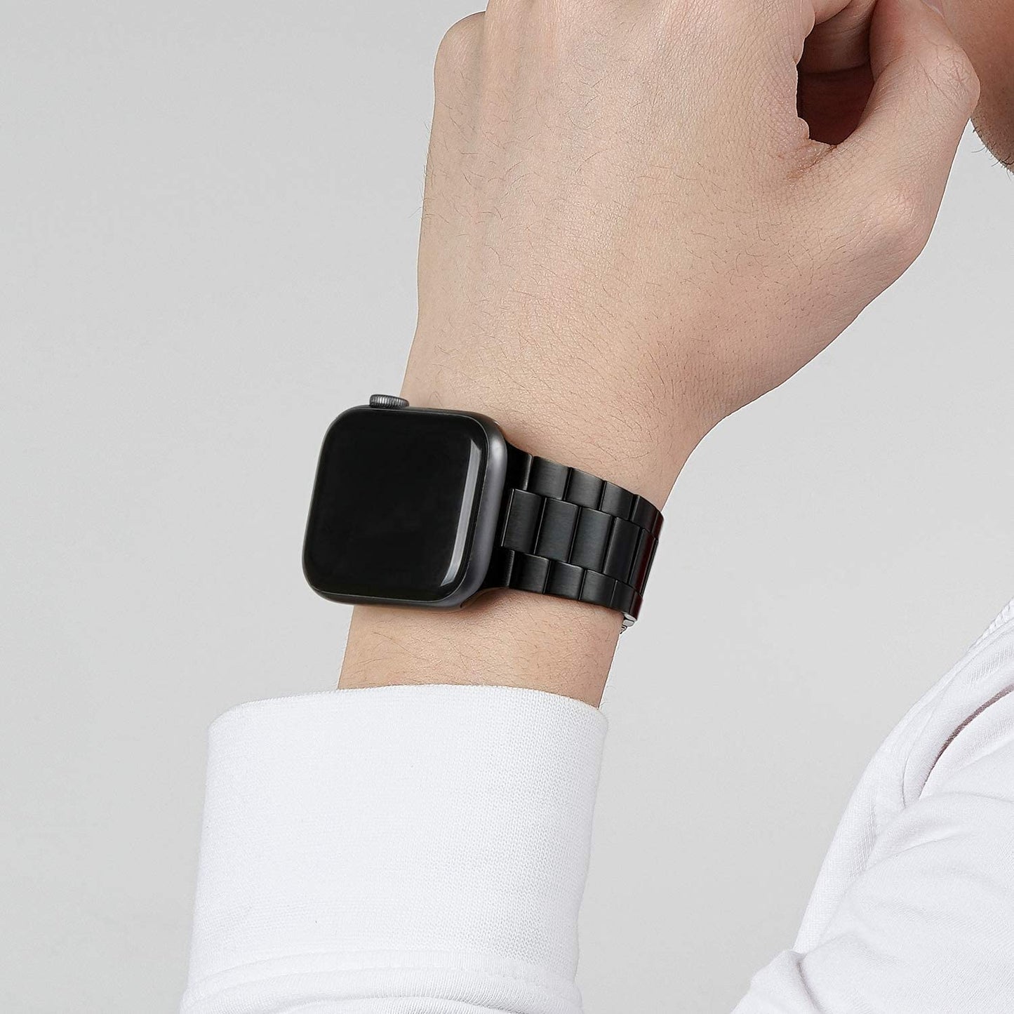 Iiteeology Compatible with Apple Watch Band 42Mm 44Mm 45Mm 49Mm 38Mm 40Mm 41Mm, Upgraded Solid Business Stainless Steel Band for Apple Iwatch Ultra SE Series 8 7 6 5 4  iiteeology   