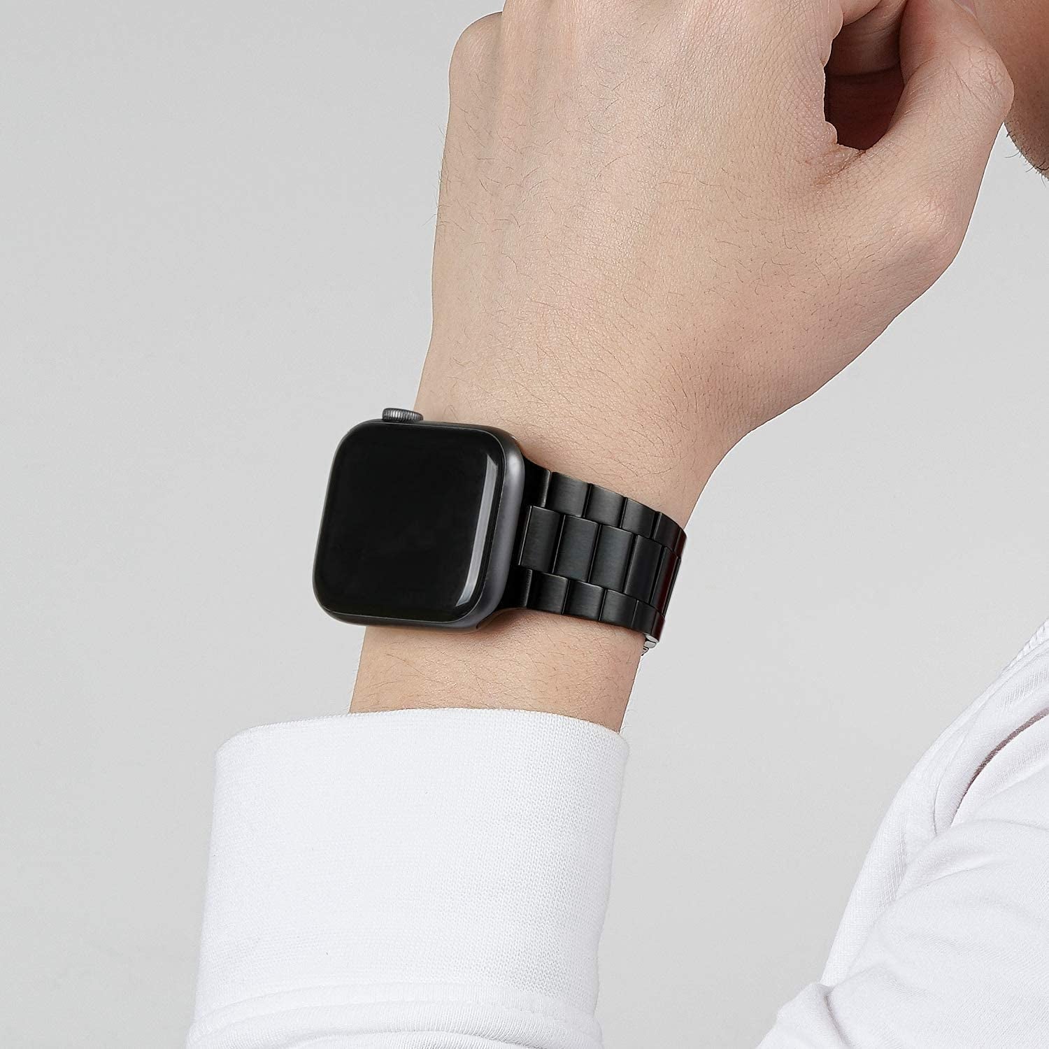 Iiteeology Compatible with Apple Watch Band 42Mm 44Mm 45Mm 49Mm 38Mm 40Mm 41Mm, Upgraded Solid Business Stainless Steel Band for Apple Iwatch Ultra SE Series 8 7 6 5 4  iiteeology   