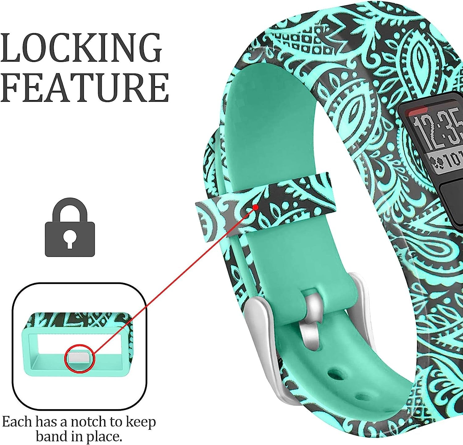 Bands Compatible with Garmin Vivofit JR Bands Vivofit JR 2 Bands/Vivofit 3 Bands Accessories Replacement Watchbands Starp for Kids Boys Girls Women with Metal Secure Clasp for Garmin Vivofit 3 JR,3PCS  Five Star Online US   