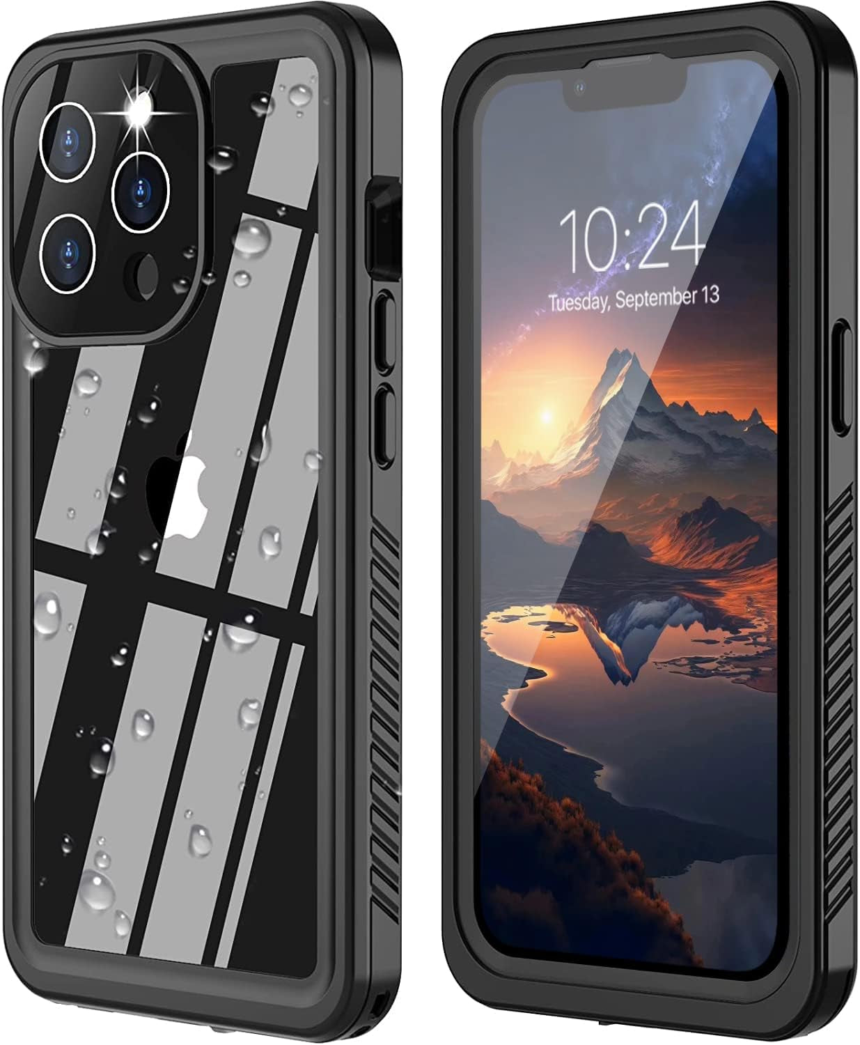 AMILIFECASES Clear Iphone 14 plus Case,With Screen Protector,Waterproof Iphone 14 plus Protective Case for Men Women,Apple Iphone 14 plus Phone Case Heavy Duty Shock Proof  AMILIFECASES Black/Clear-8 Iphone 13 Pro Max 