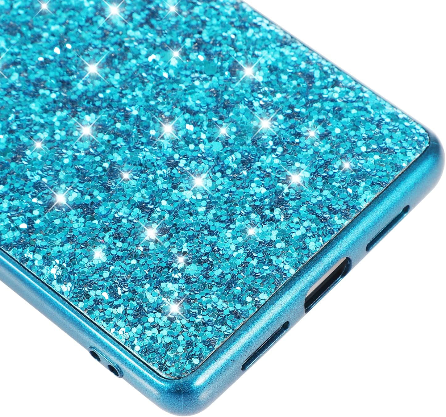 Joie & Joho Compatible with Google Pixel 6 Pro 5G 2021, Sparkling Back Cover Protective Case PC Hard Shockproof Protection Cover Case for Google Pixel 6 Pro, Black  Joie & Joho   