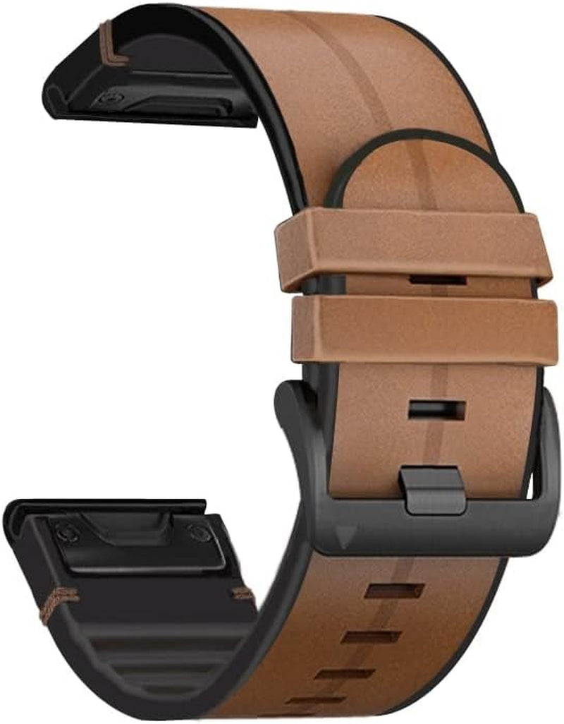 RAYESS 26 22Mm Smart Watch Band for Garmin Fenix 7 7X 6 6X Pro 5X 5 plus 935 Silicone Leather Accessory Straps Quick Release Wristbands  RAYESS E 22mm Fenix 7 
