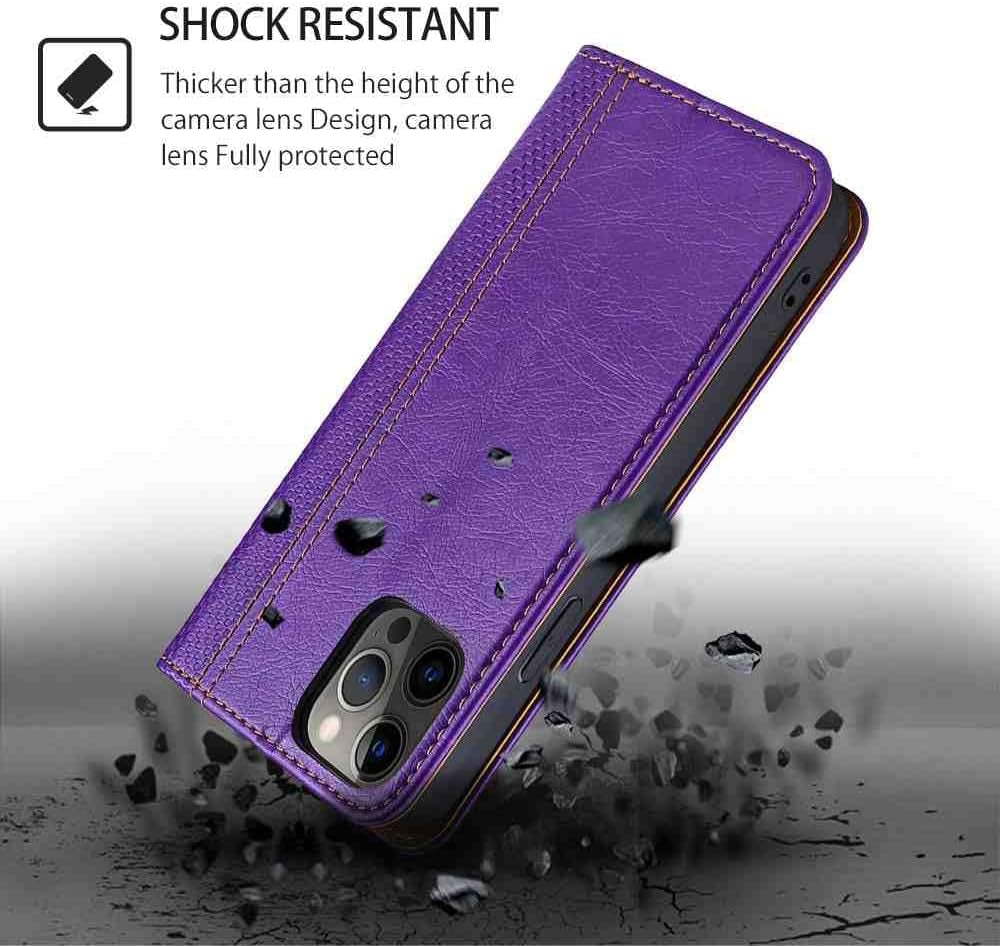 Mojiery Phone Cover Wallet Folio Case for LG X Power 2, Premium PU Leather Slim Fit Cover for X Power 2, 1 Card Slot, Exact Cutouts, Purple  MojieRy   