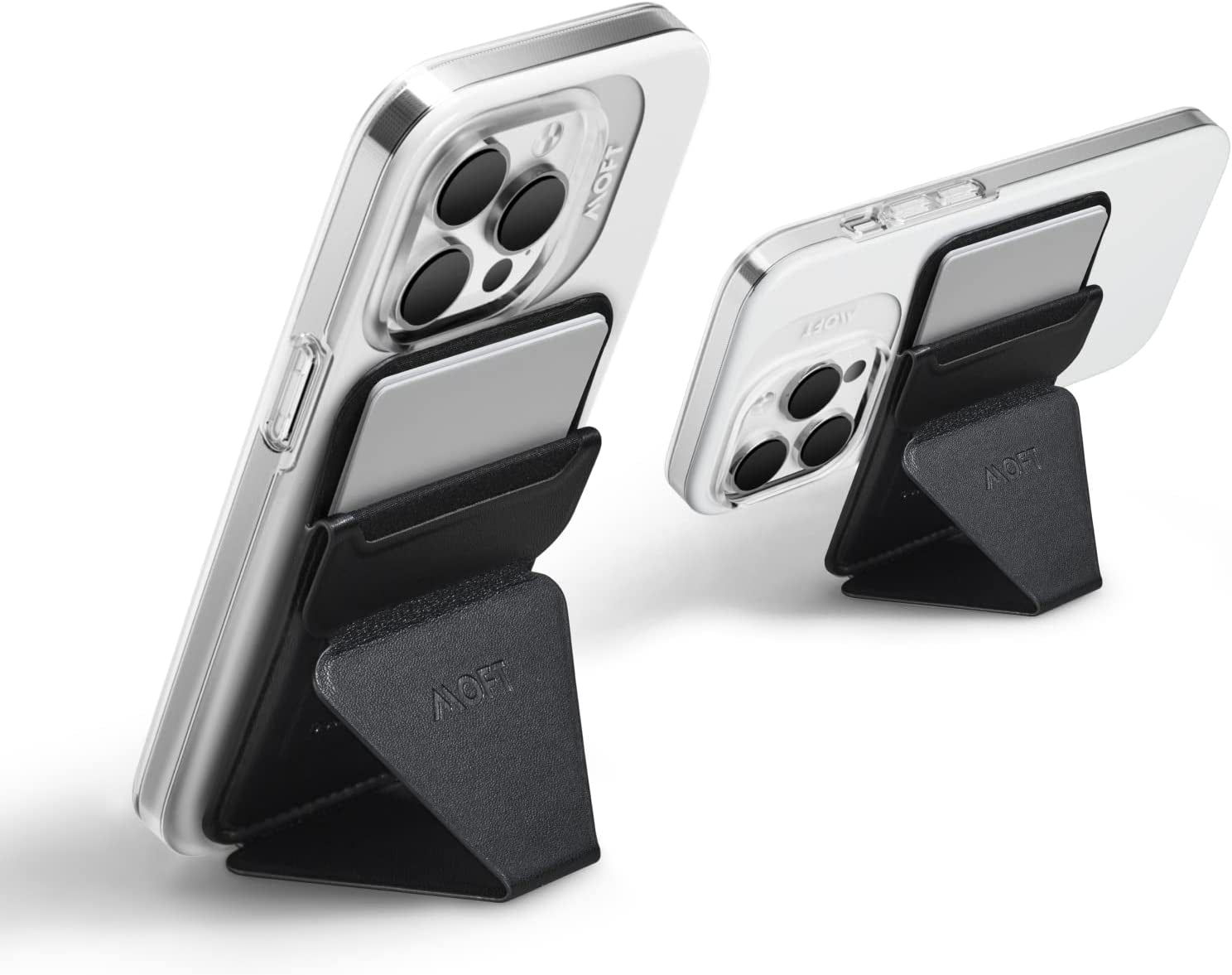 MOFT Magsafe Wallet Stand for Iphone 14/13/12 Series Magsafe Compatible Phone Stand with 3 Viewing Angles (Night Black)  MOFT   