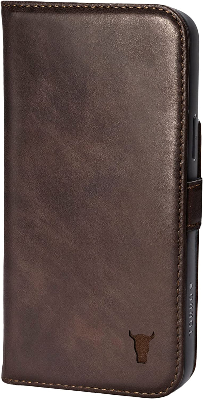 TORRO Leather Case Compatible with Iphone 14 Pro – Genuine Leather Magsafe Compatible Wallet Case with Card Holder (Black)  B.A.M Worldwide ltd Dark Brown  