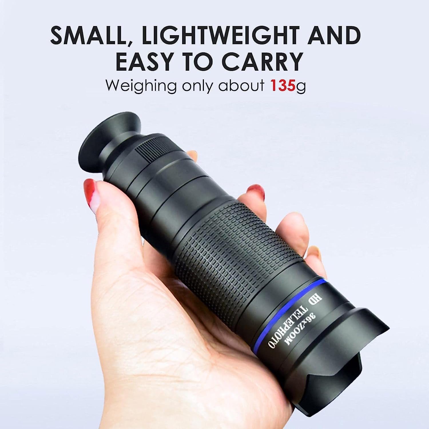 YOUGE 36X HD Telephoto Lens, Phone Camera Lens Kit, Phone Telescope with Tripod Eyemask Storagebag, Mobile Phone Lens Telescope, Blue  YOUGE   