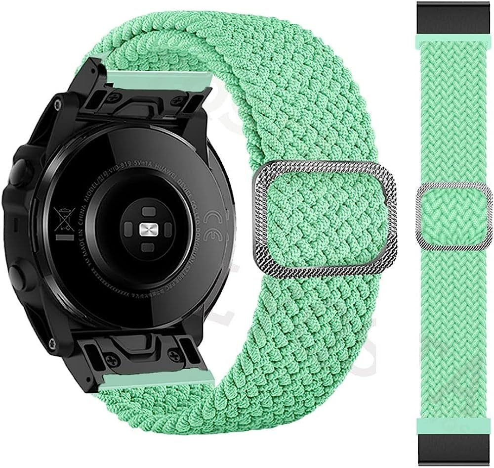 RAYESS 22Mm 26Mm Quick Fit Watchband for Garmin Fenix 6X 6X Pro 5X 3 Loop Nylon Wrist Band/Garmin Fenix 6 6 Pro 5 plus Fenix 7X Fenix 7  RAYESS R 26mm Fenix 6X 6XPro 