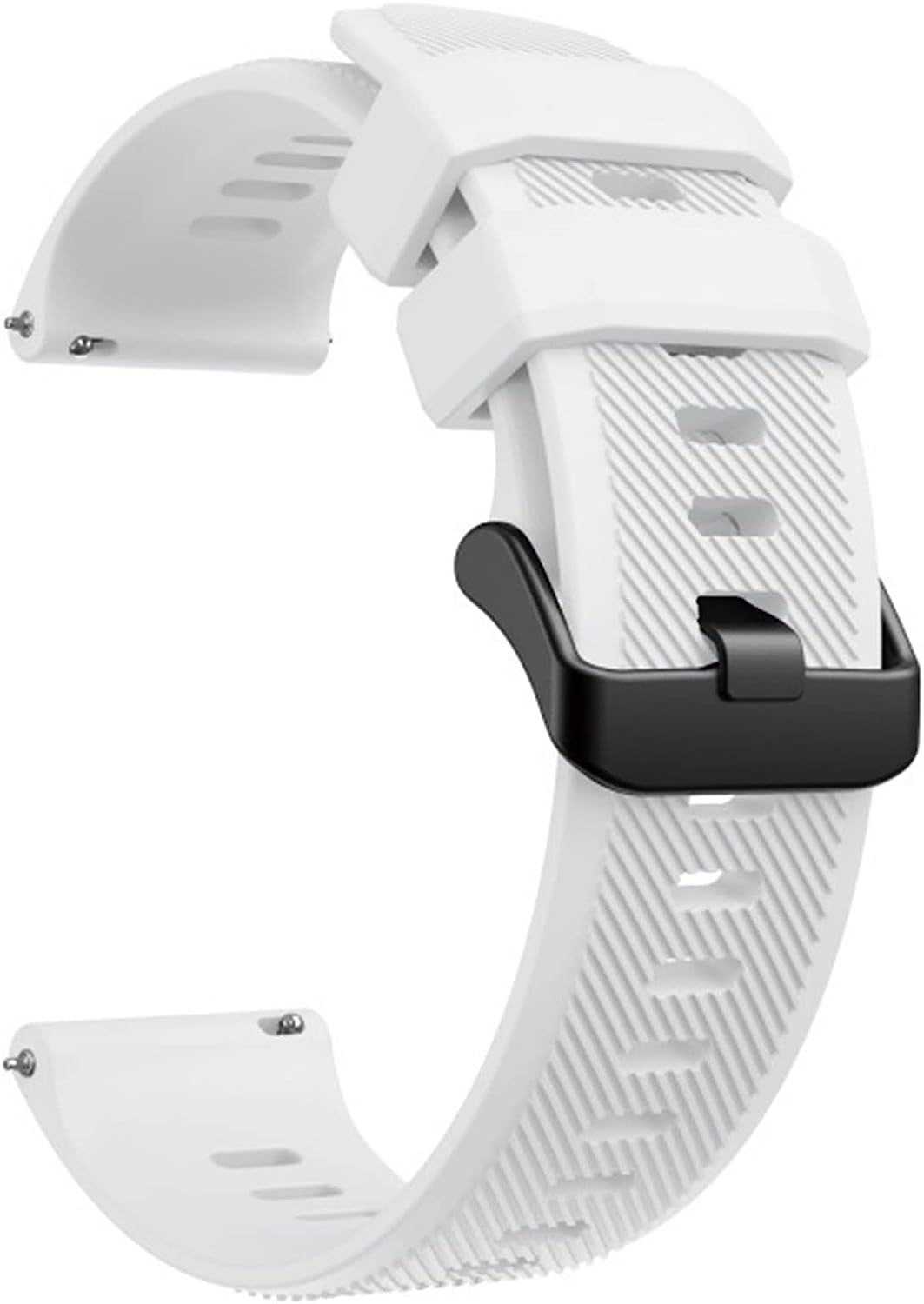 BANDKIT Sport Silicone Watch Band Strap for Garmin VENU 2,Forerunner745,Vivoactive 4,Fenix Chronos, Replacement 22Mm Wristband  BANDKIT White Fenix Chronos 