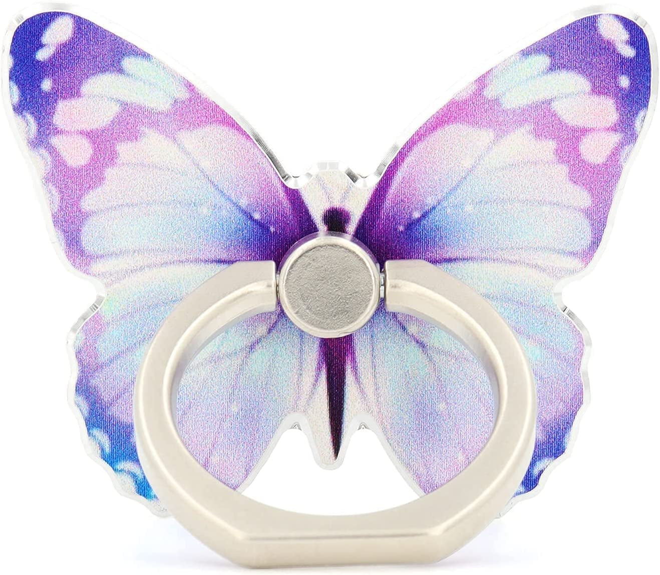 Butterfly Cell Phone Ring Holder Finger Ring Grip Stand 360° Rotation 180° Flip Universal Kickstand Compatible with All Smartphones  LaMignonne   