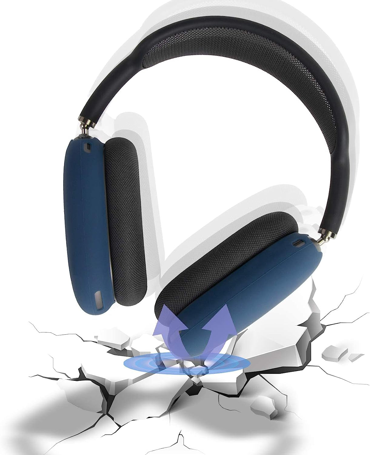 Hard + Soft Silicone in Both Cases Replacement for Apple Airpods Max Headphone by Co2Crea  co2CREA   