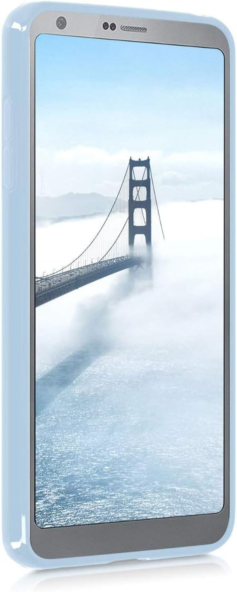 Kwmobile Case Compatible with LG G6 Case - Soft Slim Protective TPU Silicone Cover - Light Blue Matte  KW-Commerce   