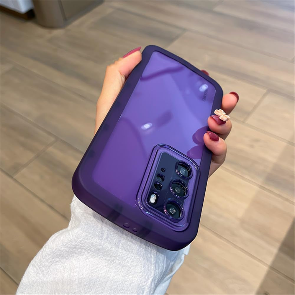 YOGISU Shockproof Clear Phone Case for Huawei P50 P40 Pro Lite P30 Mate 40 30 Nova 9 8 7 Camera Protection Cover,Pink,For Honor 70  YOGISU   